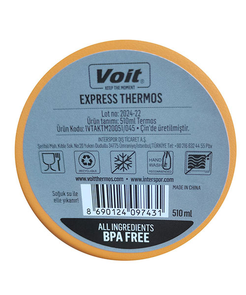 Voit Express Coffee Thermos 510Ml Termos Turuncu
