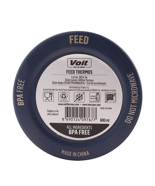 Voit Feed Thermos 600Ml Termos Lacivert