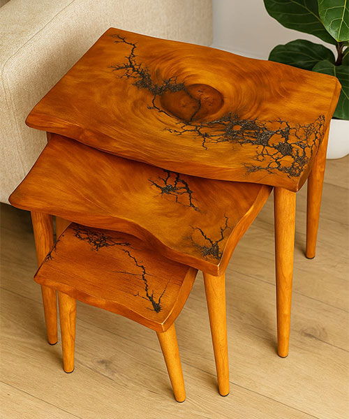 Woodre Üçlü Zigon Sehpa