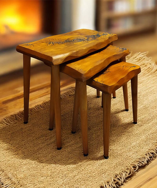 Woodre Üçlü Zigon Sehpa