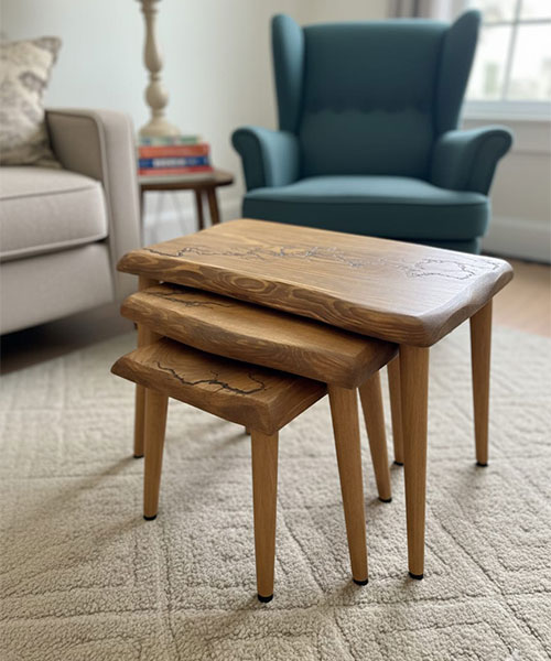 Woodre Üçlü Zigon Sehpa