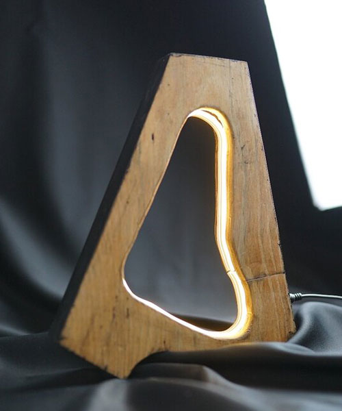 Woodbook Abajur Neon Ambient
