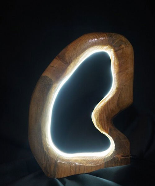 Woodbook Abajur Neon Glamour