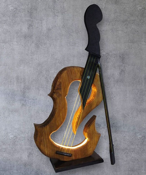 Woodbook Abajur Neon Keman