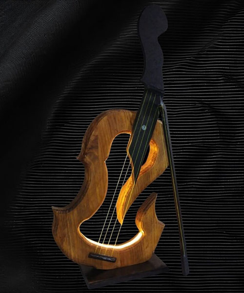 Woodbook Abajur Neon Keman